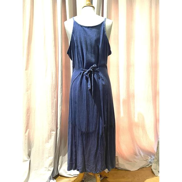 Vintage Embroidered Deadstock Boho Maxi Dress L /XL - Picture 4 of 7